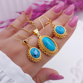 نیمست فیروزه اصل بیضی شکل