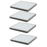 فیلتر کابین خودرو مدل T11 مناسب برای لیفان X60-620 بسته چهار عددی