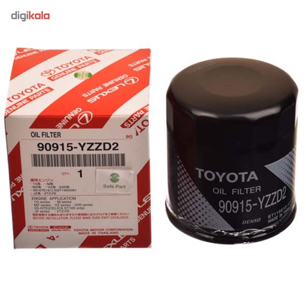 فیلتر روغن موتور تویوتا جنیون پارتس مدل YZZD2-90915