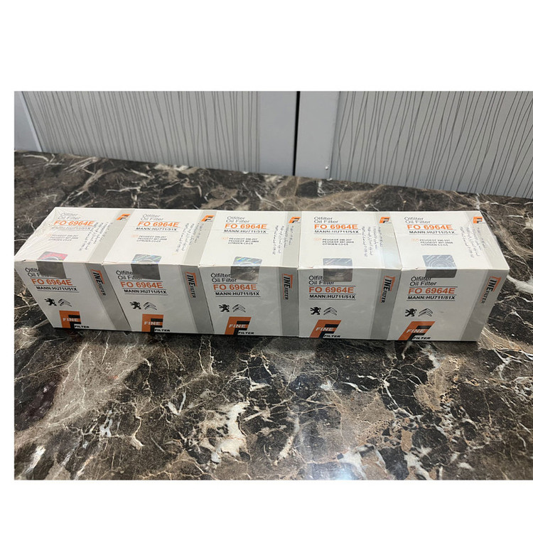 فیلتر روغن خودرو فاین فیلتر مدل FO 6964E مناسب برای پژو TU5 بسته 5 عددی