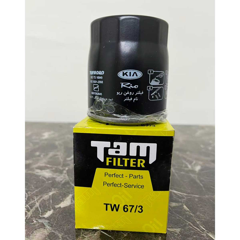 فیلتر روغن تام مدل TW67/3 مناسب برای خودرو کیا ریو