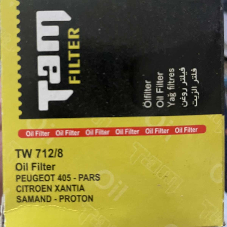 فیلتر روغن خودرو تام مدل TW 712/8 مناسب برای پژو 405 بسته دو عددی