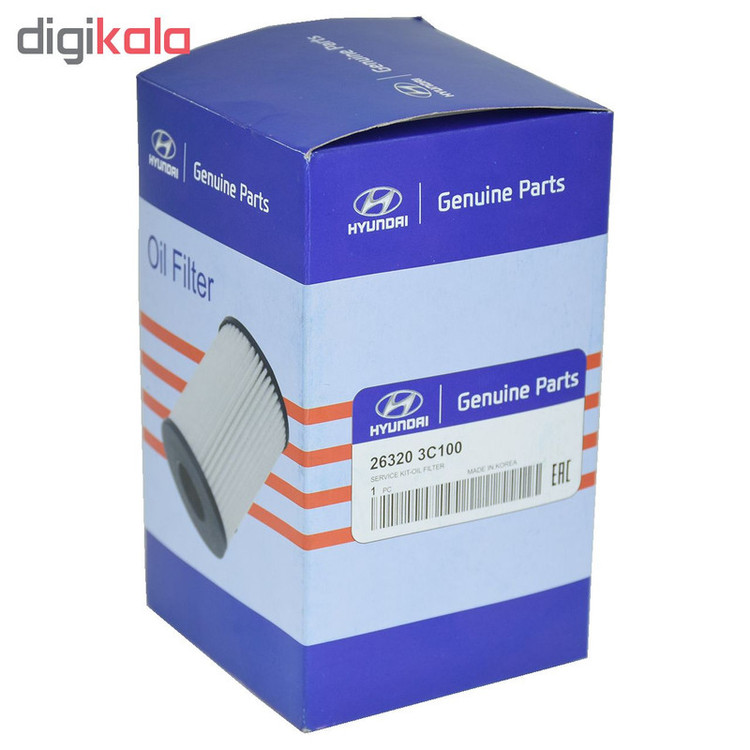 فیلتر روغن خودرو هیوندای جنیون پارتز مدل 263203C100 مناسب برای سوناتا به همراه فیلتر کابین و فیلتر هوا