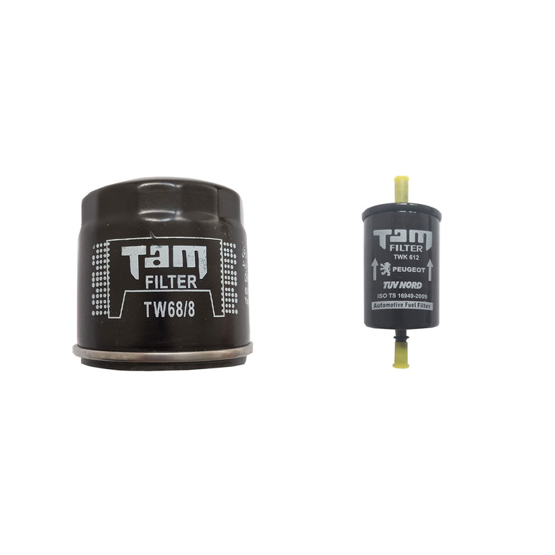 فیلتر روغن خودرو تام مدل TW 68/8 مناسب برای کوییک به همراه فیلتر بنزین تام