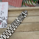 دستبند رولکس نقره ای طرح طلای استیل وارداتی رنگ ثابت مردانه و زنانه 12 میل