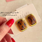 گوشواره پلنگی میخ نقره عیار 925 جدیدترین ترند دنیا