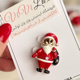 گل سینه آبکاری رادیوم وارداتی باپانوئل ویژه کزیسمس
