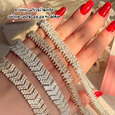 دستبند نگین اتریشی ضمانت دار روکش طلا نگین مخراج کاری کپی طلا