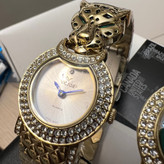 ساعت اورجینال سوپرلوکس برند ویکتور طرح پنتر لئوپار کارتیر PANTHERE DE CARTIER