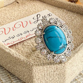 انگشتر روز مادر طرح فیروزه زنانه
