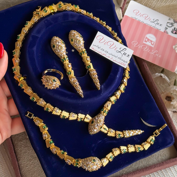سرویس بولگاری ماری وارداتی مستر کاملا رنگ ثابت روکش طلا 18 عیار