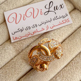 انگشتر زنانه فری سایز رنگ ثابت آبکاری طلا