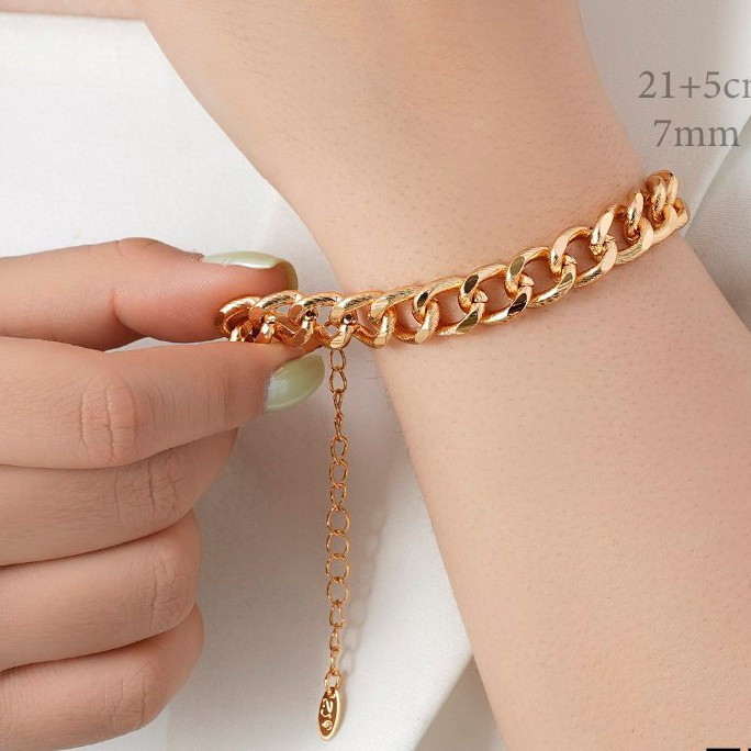 دستبند کارتیر زنانه مردانه روکش طلای رنگ ثابت وارداتی
