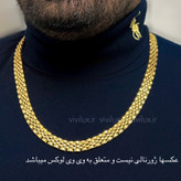 گردنبند رولکس برابر با اصل طلای مردانه و زنانه وارداتی درجه یک و رنگ ثابت