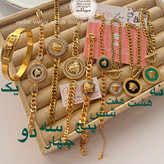 دستبند زنانه ورساچه رنگ ثابت برابر با اصل طلا