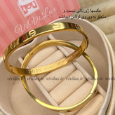 دستبند کارتیه کارتیر برابر با اصل طلای حک دار کیفیت بالا بنگل لاو کارتیه LOVE CARTIER
