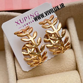 گوشواره اورجینال ژوپینگ روکش طلا و ضدآب و رنگ کاملا ثابت و ضد حساسیت 04