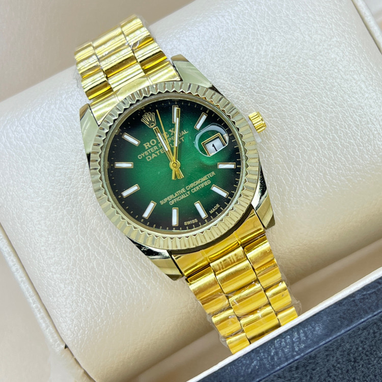 ساعت رولکس صفحه سبز قاب متوسط زنانه و مردانه خاص Rolex