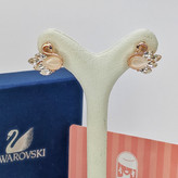 گوشواره سنگ سواروسکی وارداتی روکش طلای رنگ ثابت و ضد حساسیت