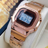 کاسیو جیشاک تمام فلزی CASIO G SHOCK 3459 دارای رنگبندی مشکی و طلایی و رزگلد مسی