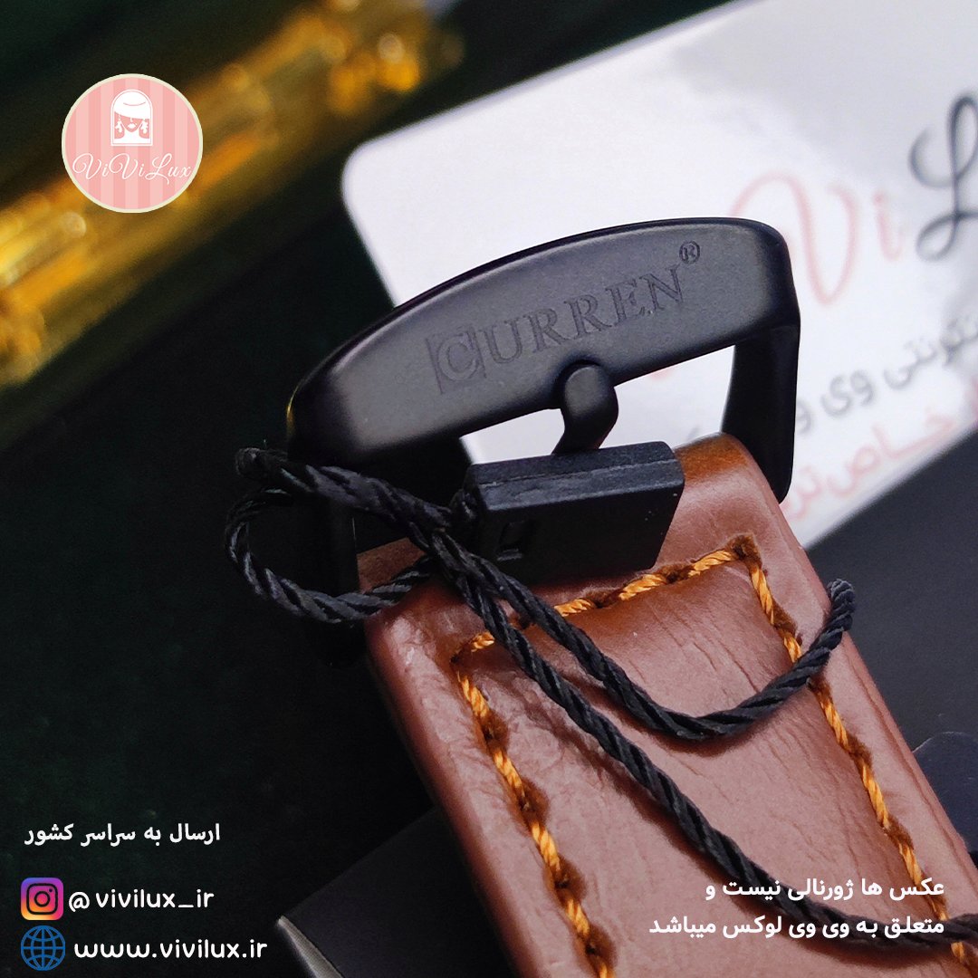 ساعت کارن Curren اورجینال چرمی طرح پورشه