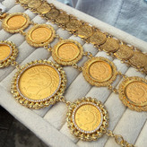 دستبند سکه طرح طلا و کپی طلای لوکس کد 700