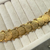 دستبند سکه طرح طلا و کپی طلای لوکس کد 700