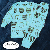ست تی شرت و شلوار بچگانه طرح کله خرسی کد Ab5