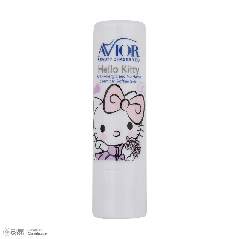 اسپری بدن کودک اویور مدل hello kitty حجم 130 میلیلیتر با رایحه گرم مناسب زمستان به همراه بادی اسپلش اویور مدل hello kitty حجم 60 میلیلیتر و بالم لب اویور مدل hello kitty با وزن 2.8 گرم