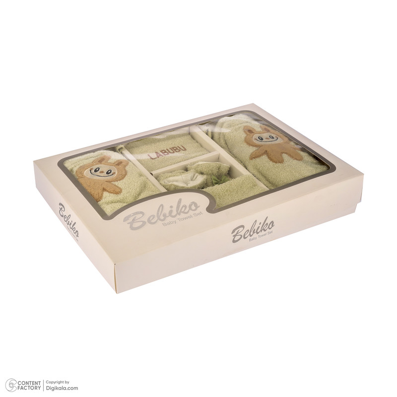 ست 5 تکه حوله نوزادی بلیکا مدل لبوبو