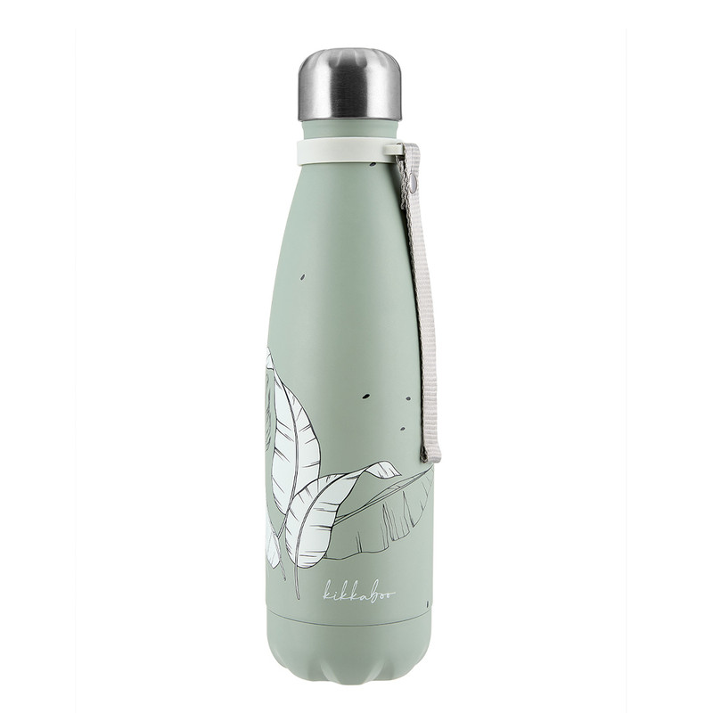 فلاسک کودک کیکابو مدل Flora طرح برگ گنجایش 0.5 لیتر