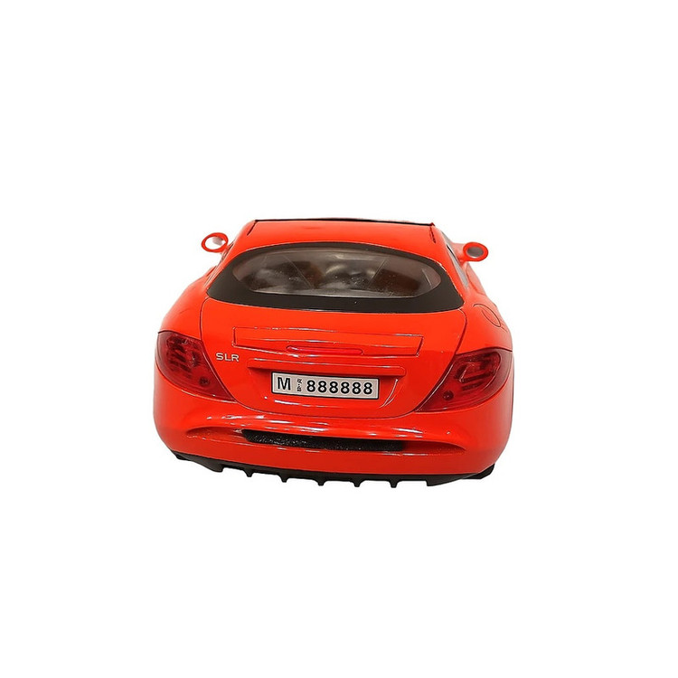 ماشین بازی فلزی سواری مدل مرسدس بنز SLR مقیاس 1:24 با طراحی دقیق، چراغ و افکت صوتی، چهار چرخ و طرح اسپرت