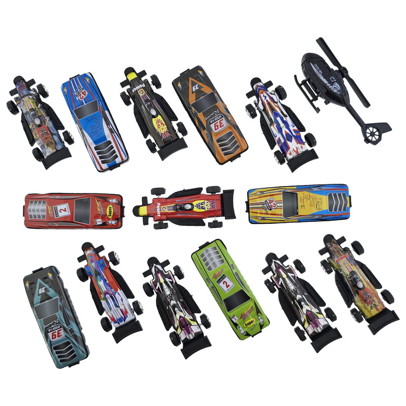 ست ماشین بازی مدل Racing Car طرح Metal Model Car مجموعه 15 عددی