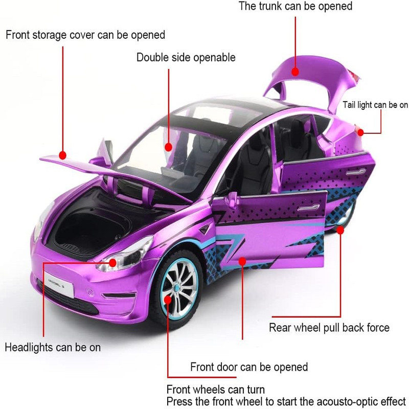 ماکت ماشین مدل تسلا Tesla4