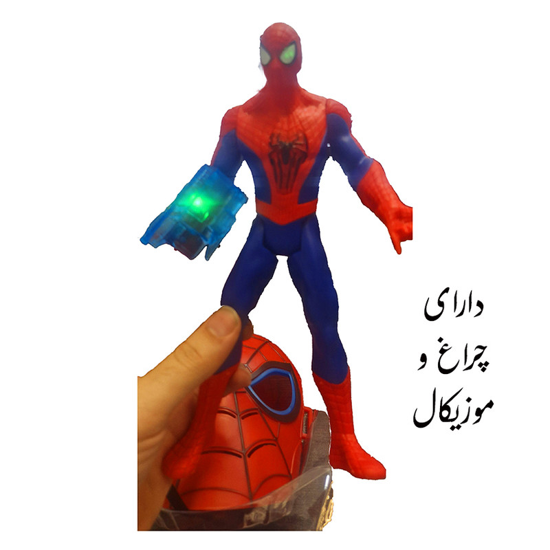 اسباب بازی مدل ماسک مرد عنکبوتی طرح فیگور دار کد 38128 مجموعه 2 عددی