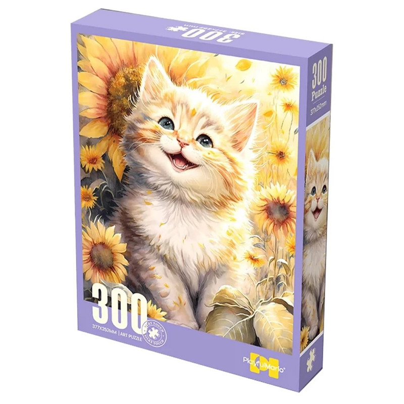 پازل 300 تکه پلی فول ماریو مدل گربه ملوس طرح Art کد 88801 مناسب برای 8 سال به بالا