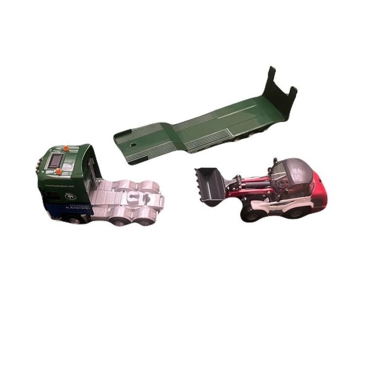 ماشین بازی کایدویی مدل تریلی و لودر کد 625038 مجموعه دو عددی