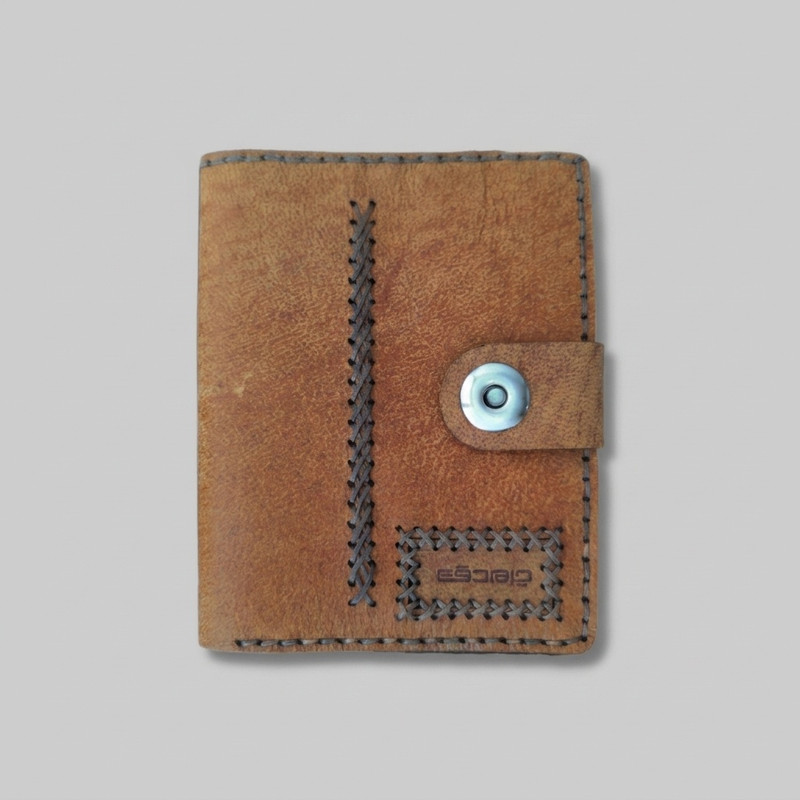 کیف پول مردانه مدل چرم طبیعی بزی دقت کتابی کد CH-kif60