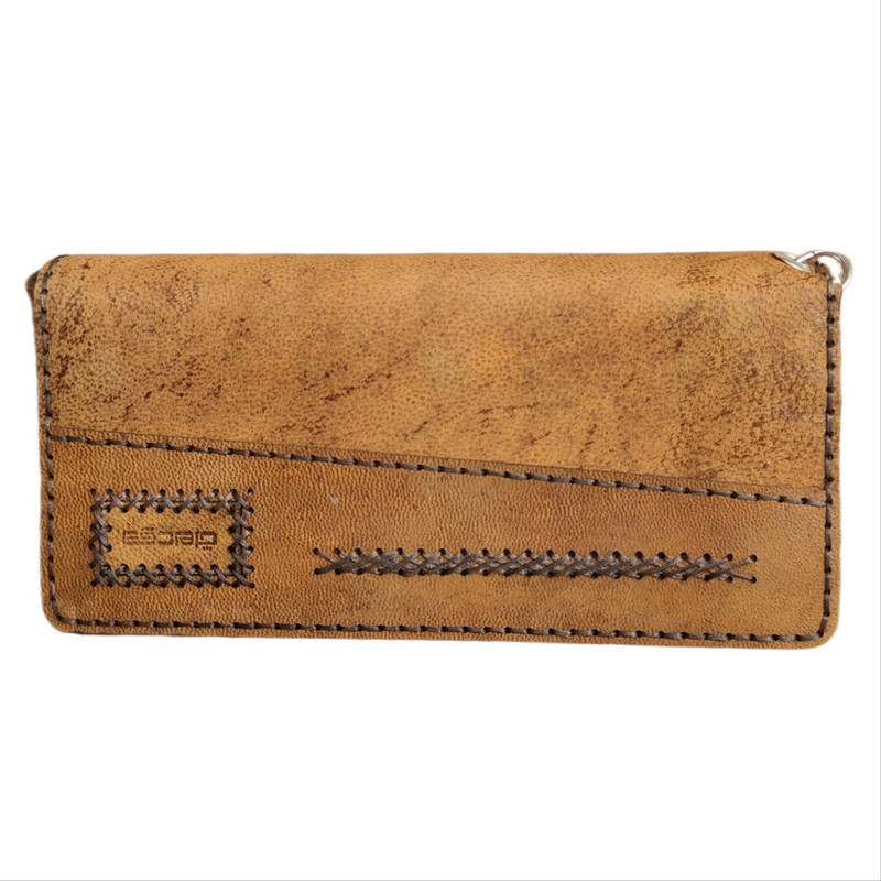 کیف پول مردانه مدل چرم طبیعی بزی دقت ترنج Sch-w50