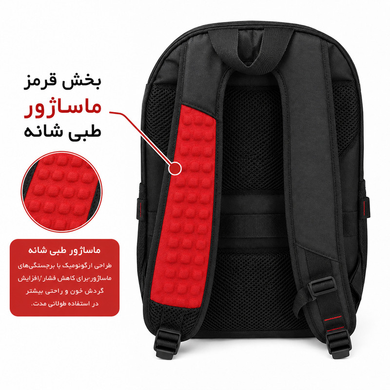 کوله پشتی لپ تاپ آنتلر مدل Master 333 مناسب برای لپتاپهای تا 15.6 اینچ