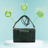 کیف دوشی زنانه مدل چرم طبیعی کد FTH130F