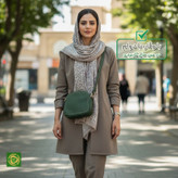 کیف دوشی زنانه مدل چرم طبیعی کد FTH143F