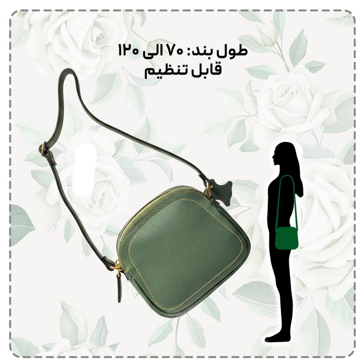 کیف دوشی زنانه مدل چرم طبیعی کد FTH143F