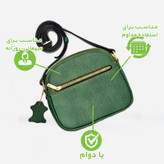 کیف دوشی زنانه مدل چرم طبیعی کد FTH143F