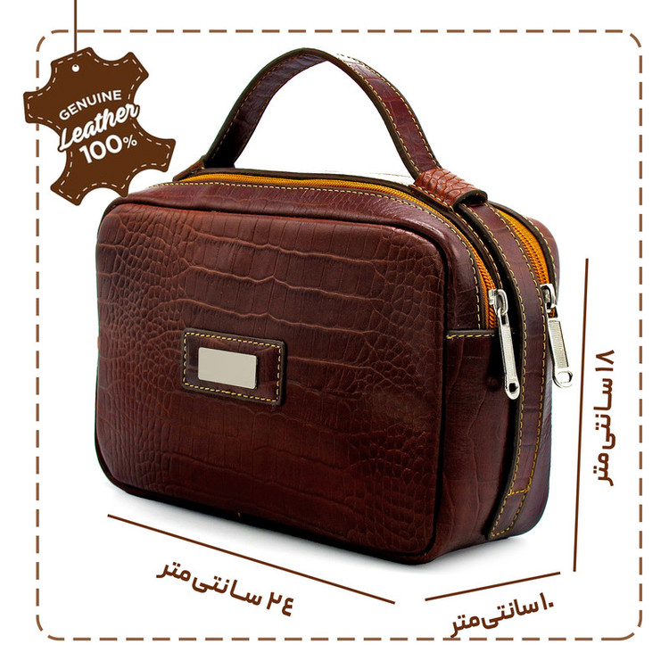 کیف دستی مردانه مدل چرم طبیعی کد FTH150C