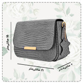 کیف زنانه رودوشی چرم طبیعی طرح لیزارد مدل FTH148L