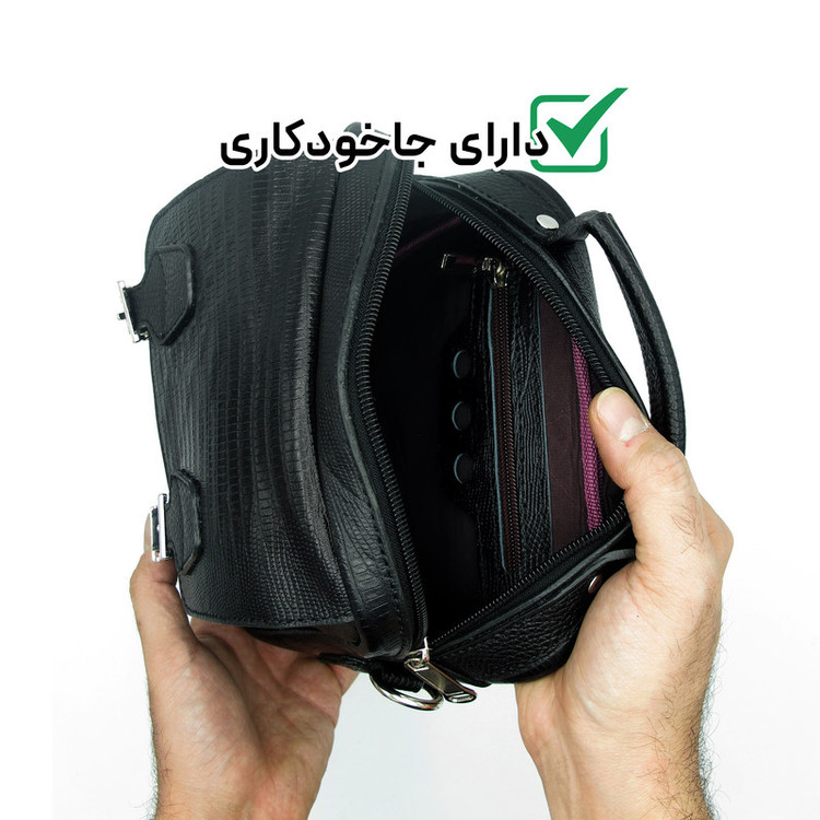 کیف رودوشی مردانه مدل چرم طبیعی کد FTH127L