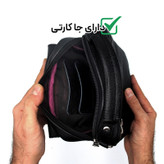 کیف رودوشی مردانه مدل چرم طبیعی کد FH127F
