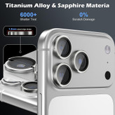 محافظ لنز دوربین شیشهای کوزوم مدل PVD مناسب برای گوشی موبایل اپل iPhone 17 Pro Max