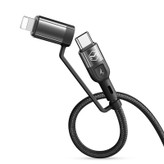کابل تبدیل USB / USB-C به لایتنینگ / USB-C مک دودو مدل MC-CA-8070 طول 1.2 متر